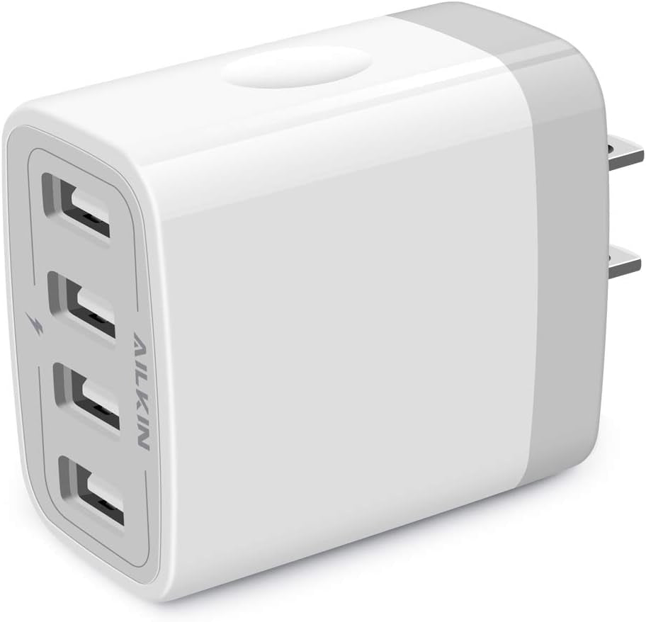 USB Charger Adapter, 2-Pack  4.8A 4-Muti Port Phone Wall Plug Block | Fast Charging Box for Iphone 17 16 15 14 13 12 Pro Max 11 SE 10 XS, Samsung Galaxy, Moto, LG, Pixel, Power Cube Base Brick